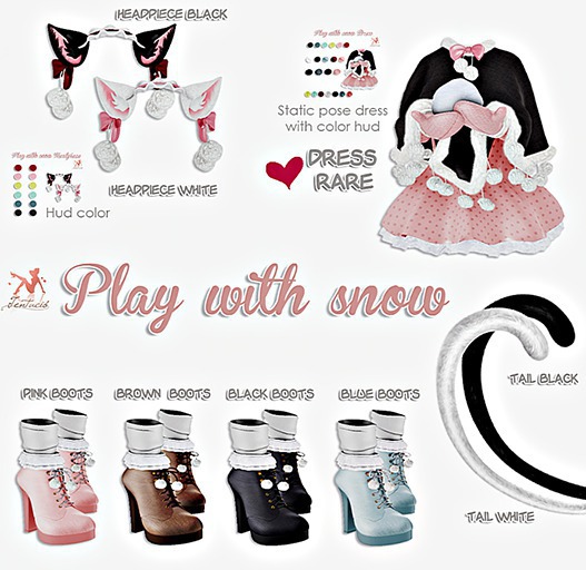 *Tentacio* Play with snow. Dress RARE