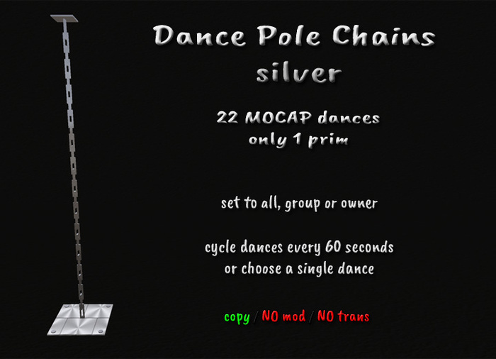 [Crazy] Dance Pole Chains silver