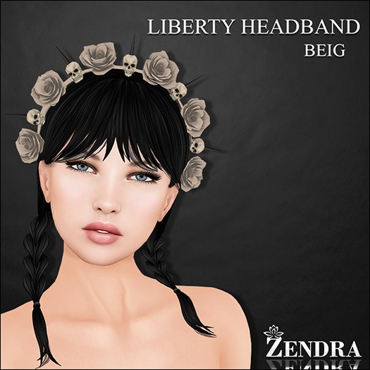 Liberty Headband Beig Rose