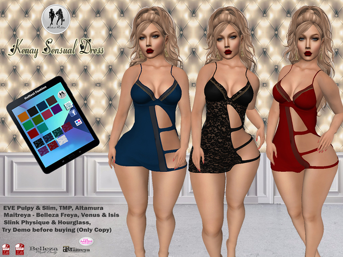 .:H.F KENAY SENSUAL MINI DRESS (HUD TEXTURE CHANGE)