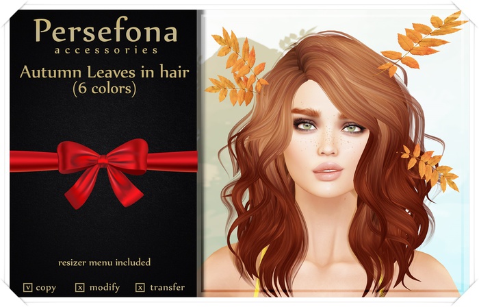 Persefona Autumn Leaves  in hair (gift)