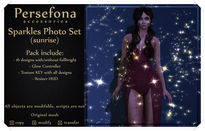 Persefona Sparkles Photo Set (sunrise)