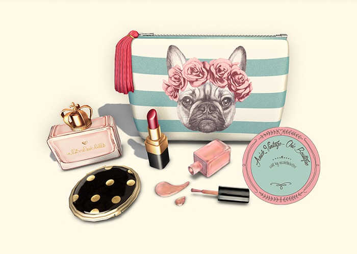 -tres blah- Jolie - Makeup Bag RARE