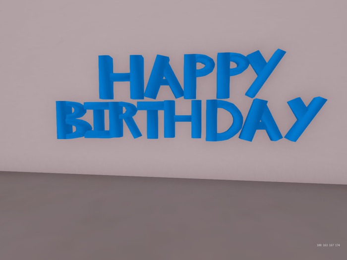 Happy Birthday-Blue Blink