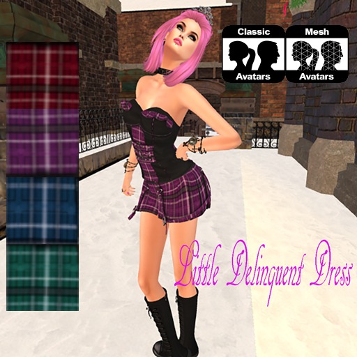 CLASSIC MESH LITTLE DELINQUENT DRESS
