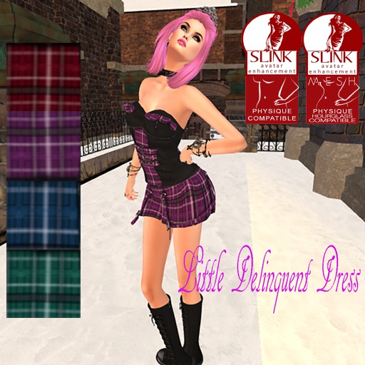 SLINK MESH LITTLE DELINQUENT DRESS