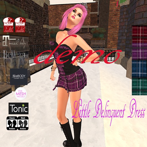 YGTL - ALL LITTLE DELINQUENT DRESS DEMO