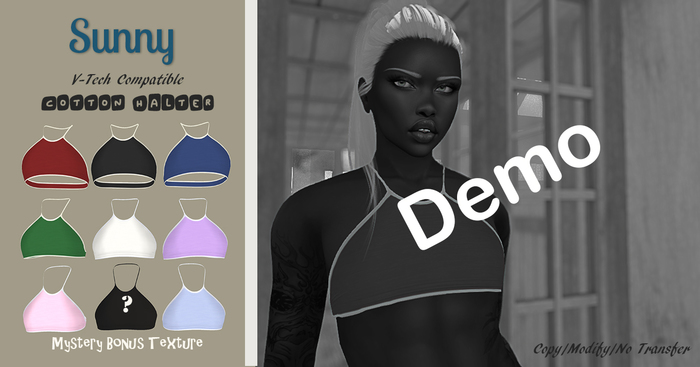 *Sunny* Cotton Halter DEMO