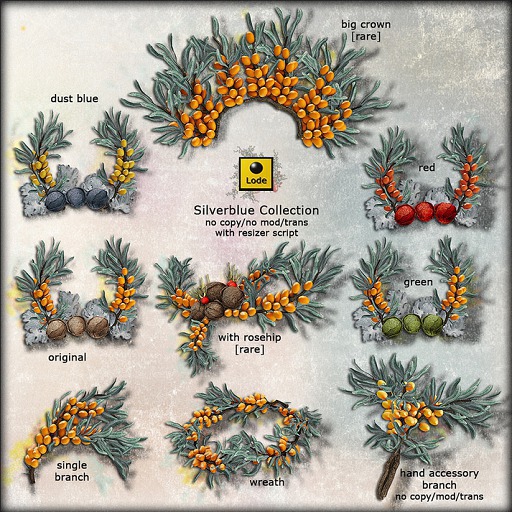 *LODE* Head Accessory - Silverblue [big crown] RARE