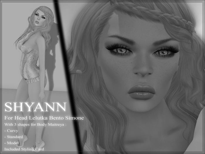 * TentatioN * DEMO SHYANN Shape Lelutka BENTO Simone Body Lara