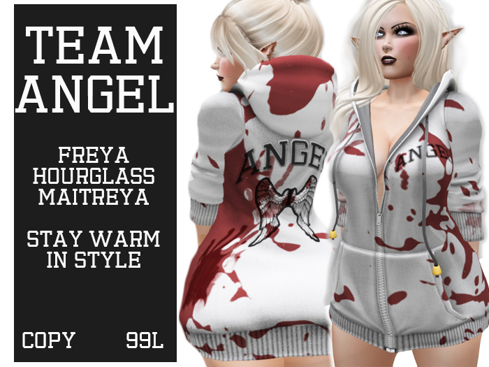 ::SOULED OUT:: TEAM ANGEL LONG HOODIE BLOODY