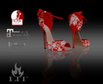 *LIT Fashions* Bowback Sandals - Hearts