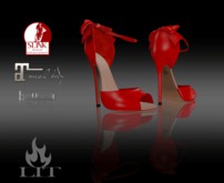 *LIT Fashions* Bowback Sandals - RED