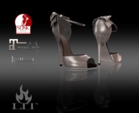 *LIT Fashions* Bowback Sandals - Silver
