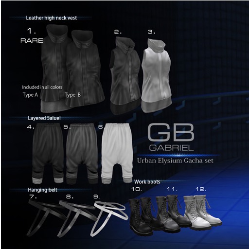 8.::GB::Hanging belt / Gray