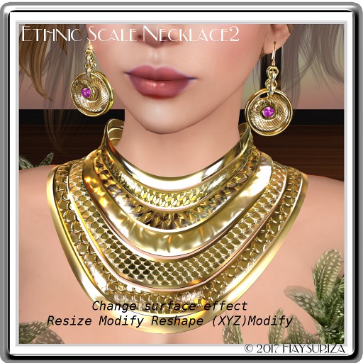 HAYSURIZA_Ethnic Scale Necklace(Gold)1.1