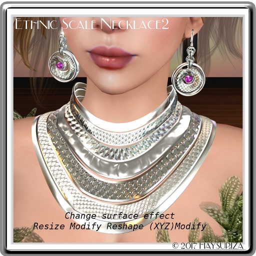 HAYSURIZA_Ethnic Scale Necklace(Platinum)1.1
