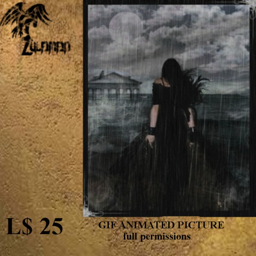 GIF ANIMATED PICTURE  " RAIN "