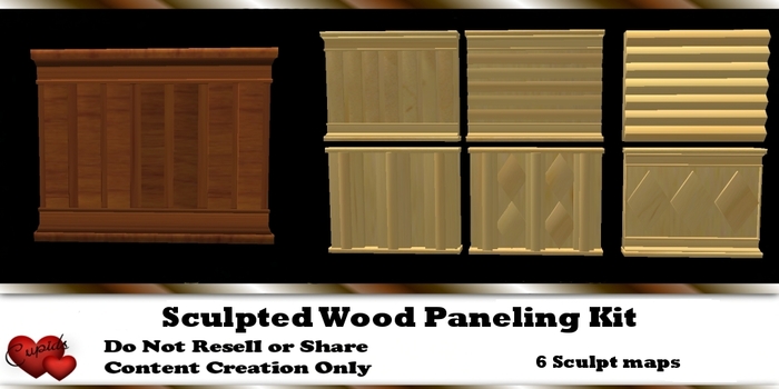 Sculpted Wood Paneling Kit