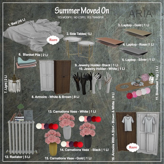 ARIA - Summer Moved On - Bed - RARE 1