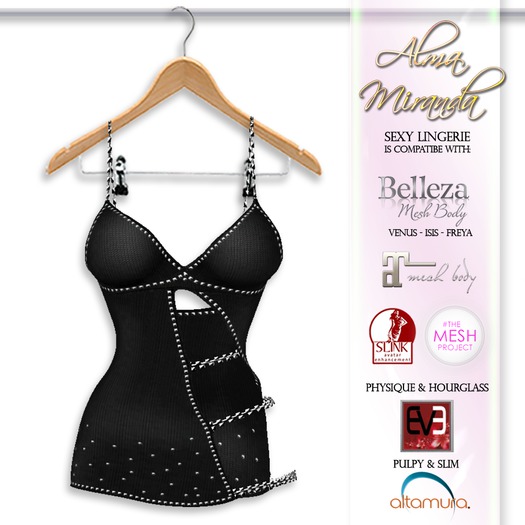 .: AlmaMiranda :. Black Jeweled Lingerie