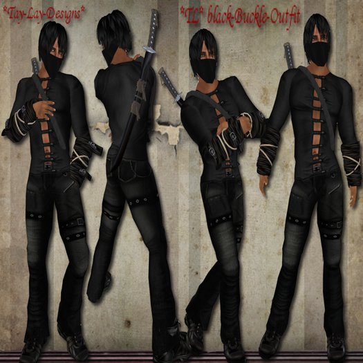 *Tay-Lay-Designs*-Outfit Black Buckle