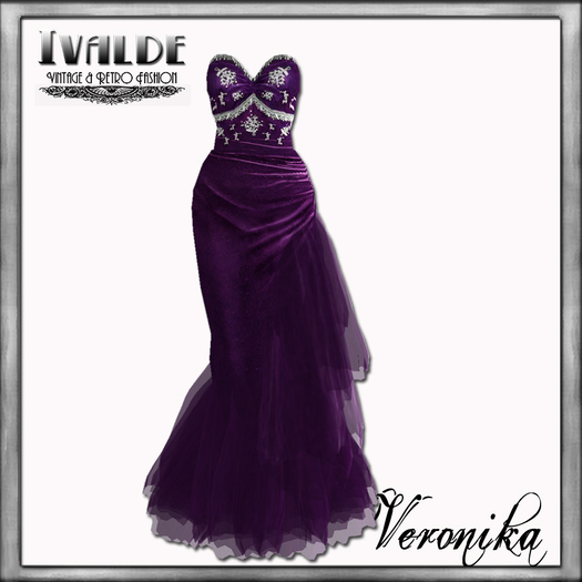 ~Ivalde~Veronika magenta dress
