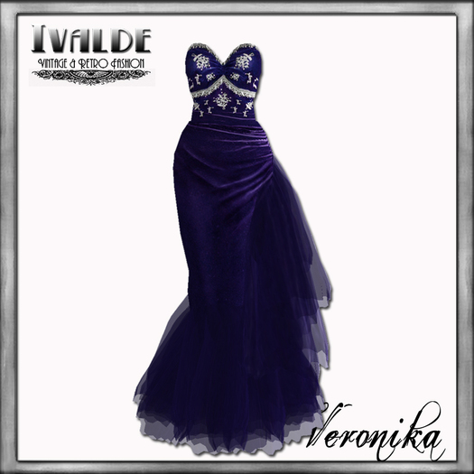 ~Ivalde~Veronika blueviolet dress