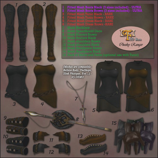 FDD GS *Cheeky Ranger* HeadPiece Brown