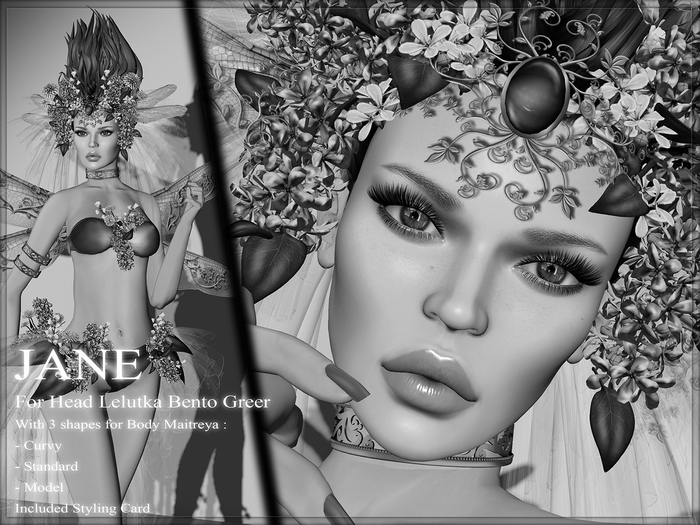 * TentatioN * DEMO NESSA Shape Lelutka BENTO GREER - Body Lara
