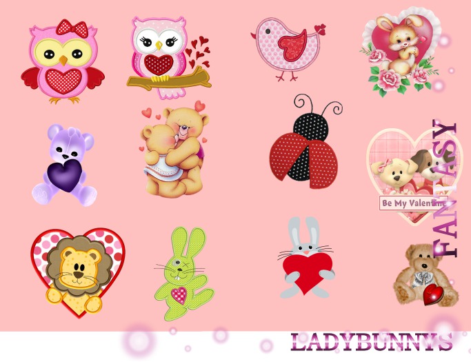 Valentine Pet Appliques {Full Perm Applique Textures}