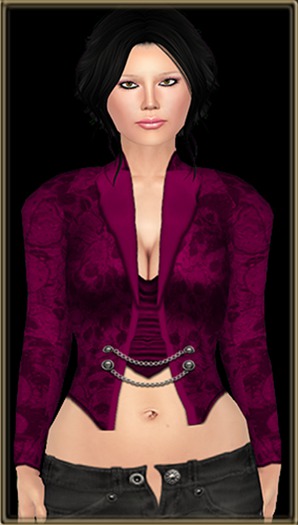 Skully jacket, cranberry