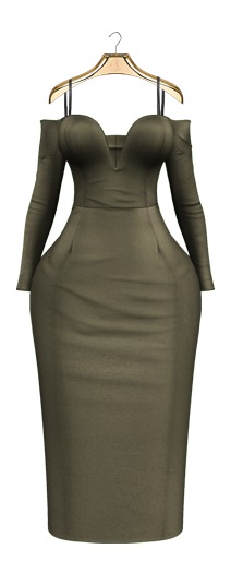 SD .Kate Dress. -Olive-