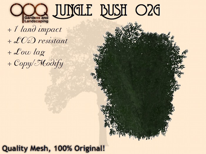 OPQ Jungle Bush 02g - 1 LI low lag mesh bush