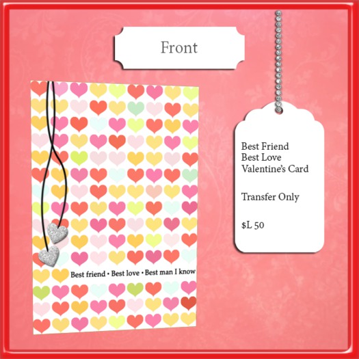 ~FS~ Best  Friend Best Love Valentine's Day Card