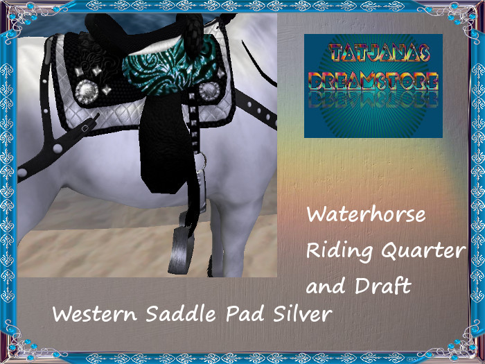 Waterhorse Riding  Saddle Pad Silver