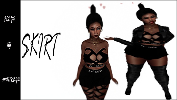LR` SoLo SKIRT [BLCK]