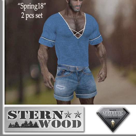 Niramyth outfit "Spring" - Blue - 2 pcs set
