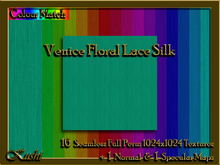 Venice Floral Lace Silk Solids Textures