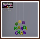 Mardi Gras - Mardi Gras with Pompoms