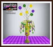 Mardi Gras- Decorative Jar