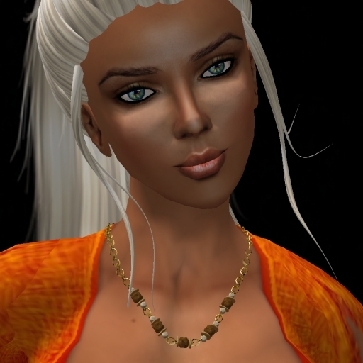 Gold Chain/Beads Necklace   #1