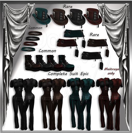 Yasum*Steampunk Boots*Common*Red