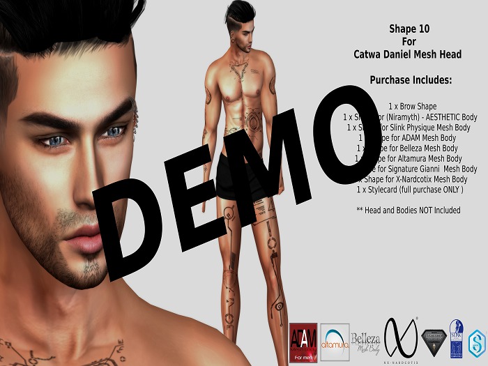Shape 10 DEMO for Daniel Catwa Bento Mesh Head