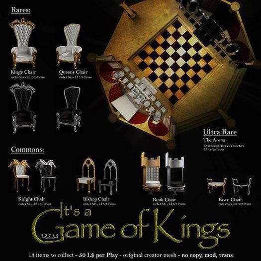 22769 ~ [bauwerk] The King Black / Silver RARE