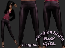Bad Girl Glossy Leggins rose Latex, Dance,Kitty,Neko,Emo,Gothic,Vampire,Punk