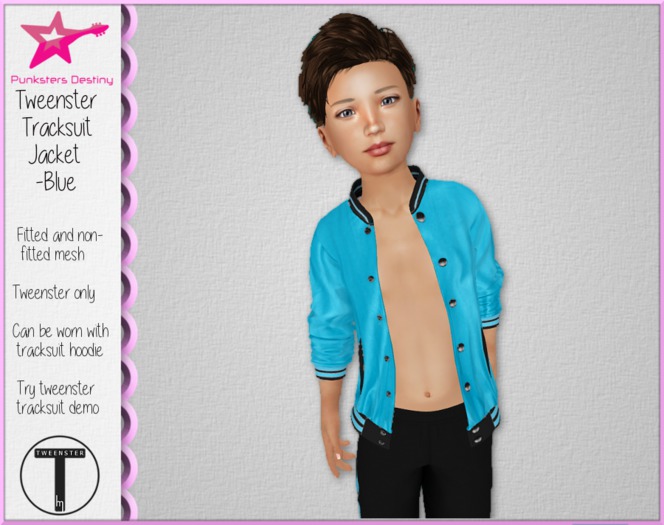 *PD* Tweenster Tracksuit Jacket- Blue