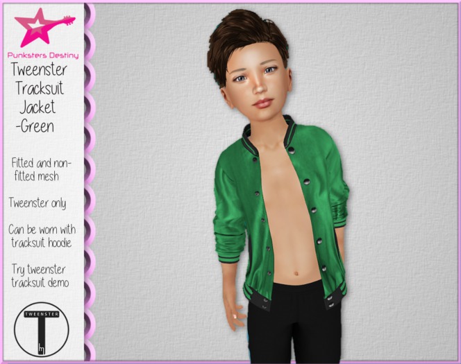 *PD* Tweenster Tracksuit Jacket- Green