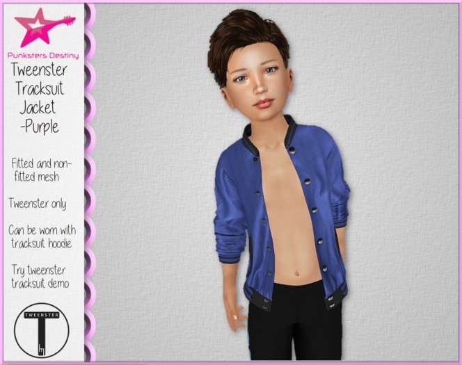 *PD* Tweenster Tracksuit Jacket- Purple
