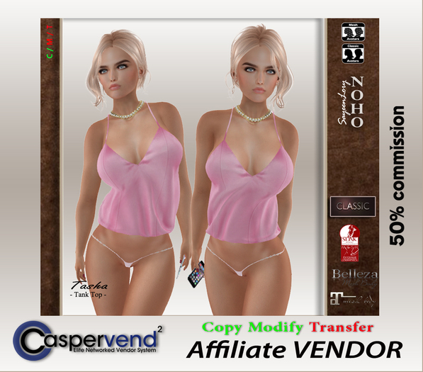 ! Affiliate Vendor [NOHO] - Tasha Top pink